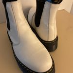 Dr. Martens  women white leather platform chelsea Quad boots size 11 Photo 3