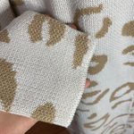Goodnight Macaroon leopard print cream and tan longline plush cardigan size L Photo 7
