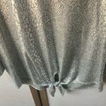 cha cha vente  Metallic Tie-Front Top petite large Photo 1