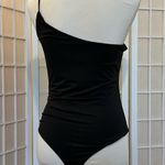 Mono B Clothing Black One-Shoulder Bodysuit, size L Photo 2