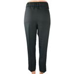 Aritzia Babaton Women's Black Pleated Tapered Trousers Dress Cropped Pants Sz 4 Photo 2