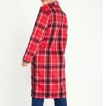 Old Navy NWT Soft-Brushed Overcoat Red Tartan size XL Photo 3