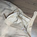 Liz Claiborne Vintage  Silk Pleated Midi Skirt Beige Size 4 Photo 7