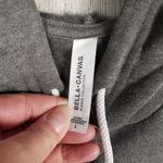 Bella Canvas NWOT Bella + Canvas Heathered Grey Fleece Pullover Hoodie Women's Unisex Large Photo 5