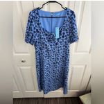 Draper James  Patsy midi dress bluebell magnolia size 14 Photo 1