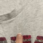 PINK - Victoria's Secret PINK Victoria’s Secret USA sequin muscle tank top gray Small Photo 2