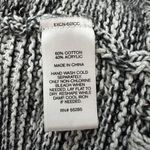 EXPRESS  Sweater Women Large Black White Marled Open Front Cardigan Office Casual Photo 7