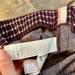 Forever 21  Maroon Crimson Burgundy Cream Plaid A-line Mini Skirt Large Photo 9