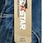 NWT $88 RED STAR Ankle Straight Leg Jeans Women’s Sz 6/28 Classic Wash Denim Blue Photo 6