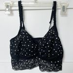 PINK - Victoria's Secret VS PInK black lace rhinestone Bralette  Photo 0