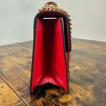 Gucci Sylvie Red Leather Chain Shoulder Bag Mini Photo 11