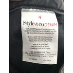 Style & Co Skinny Leg Gray Denim Jeans Geometric Embroidered Stretch Womens 4 Photo 6
