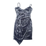Charlotte Russe Crushed Velvet Asymmetrical Mini Dress | Size Medium Photo 6