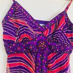 Sue Wong Vintage Y2K maximalist  embellished red and purple silk dress. Size 4 Photo 1