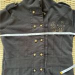 Harley Davidson Military Style Sweatshirt Jacket medium motorcycle layered‎ Black Photo 7