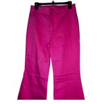 Flying Tomato 270.  Neon Pink Fiona Flare Pants | NWOT | Statement Wide Leg Photo 3