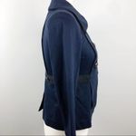 CAbi Navy Blue In the Band Jacket #3375 Stretch Classic Blazer Military Size XS Photo 6