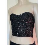 SheIn Sky Black Sequin Tube Top NWT! Photo 11