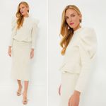 Isabel Marant Giamili Bucle Peplum Sweater Top in Ecru Size 40 (8 US) Photo 12