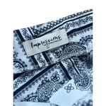 Impressions White & Black Bandana Print High Waisted Wide Leg Palazzo Pants L Photo 2