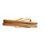 Ancient Greek Saionara Leather Flip Flops Tan Size 10 Photo 7