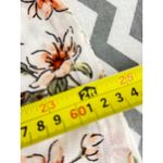 Ember White Floral Sheer Blouse with Lining – Women’s Medium Photo 2