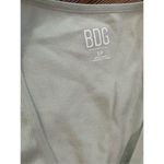 BDG  Light Green Ribbed Long Sleeve V-Neck Faux Wrap Crop Top Women's Small Photo 3