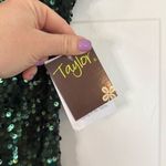 Taylor NWT green sequin cowl neck midi dress 6 Photo 6