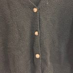 Pink Martini  Black Cozy Knit Button Up Cardigan Photo 3