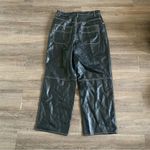 Free People   The It Factor Vegan Leather Wide Leg Pants size US 12 Photo 7