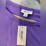 NWT On 34th Size 2X Purple Lilac Ribbed Stretch Crew Neck Short Sleeve Tee Shirt Photo 8