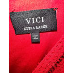 VICI Bold Red Side Cut Out Ring Accent Mini Dress XL Photo 9