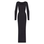 SKIMS  Body Long Slip Dress in Onyx, Size X-Small Photo 9