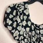 Free People Mesh Meg’s Blouse Animal Print BubbleHem Top. Size M Photo 2