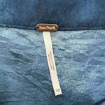 Free People Martine Flirt Tie Dye Mini Skirt Blue Side Zip Slit Women's Size 10 Photo 8