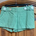 Star City Mint green linen shorts with belt Photo 0