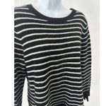 Halogen Women's Black White Striped Cashmere Sweater by , Sz: P 1X (b32) Photo 1