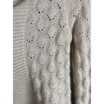 Saks 5th Avenue Sak’s Fifth Avenue Nude Open Knit Buttery Soft 100% Cashmere Cardigan Size XS Photo 5