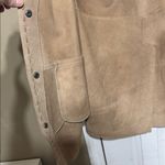 We The Free  Beige Suede Leather Vest Size Small Photo 6