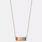 Coach Logo Retro Necklace Photo 0