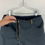 St. John Black Straight Leg Gold Hardware Casual Minimal Denim Pants Jeans 6 Photo 7