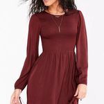 Kimchi Blue Melissa Silky Smocked Fit + Flare Mini Dress Photo 2