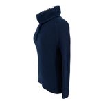 Athleta  Borealis Cowl Neck Sweater Wool Blend Long Sleeve Navy Blue Size XS Photo 3