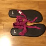 Sanuk Yoga Sling Ella Sandals Women’s Size 9 Pink Color Photo 2