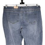 NYDJ  Brigitte High Waist Wide Leg Capri Jeans size 22W in Corfu Blue NWT Raw Hem Photo 5