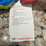 Speedo Blue and Yellow Swimwear women’s XL New Bikini Top Racerback Photo 2