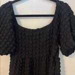 Simply Southern Black Ruched Puff Sleeve Sundress Photo 1