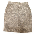 Gold & Black Floral Brocade Short Skirt Wedding Guest Church‎ Party Women's 8 Photo 0