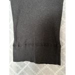 Mossimo Denim Vintage Y2K Mossimo Gray Ribbed Knit 1/2 Sleeve Henley Deep V Neck Top Large Photo 5