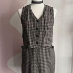 Karen Kane Vintage Plaid Two Piece Set, 90s Grunge, Y2K, Whimsigoth, Witchy, Retro Photo 0